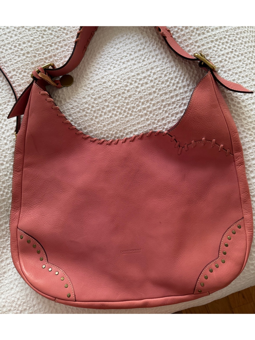 Vintage Dooney & Bourke Pink Leather Tote Bag